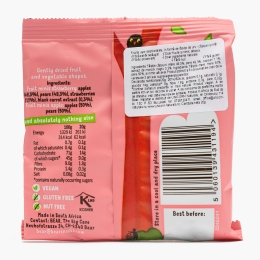 Jeleuri în formă de lăbuțe de urs, cu căpșuni și mere, fără zahăr adăugat 20g