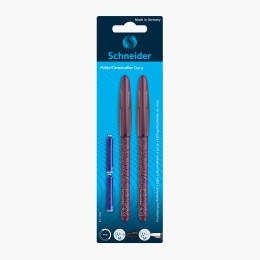 Set stilou și roller burgundy + 2 rezerve
