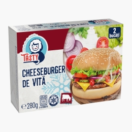 Cheeseburger de vită, 2x140g