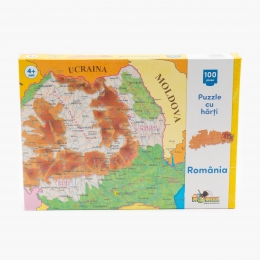 Puzzle Harta României 100 piese 3+ ani