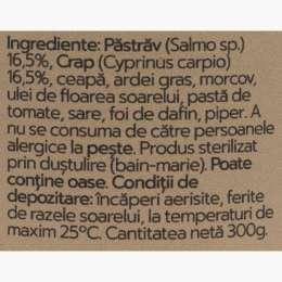 Zacuscă duo păstrăv și crap 300g