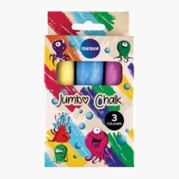 Cretă colorată Jumbo, 3 buc