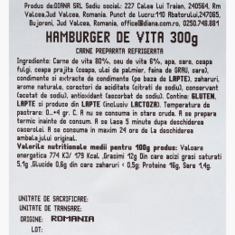 Hamburger vită 300g
