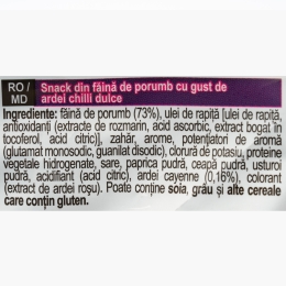 Tortilla chips cu ardei chilli dulce 90g
