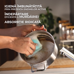 Bureți de vase cu grip Pro Clean 3 buc