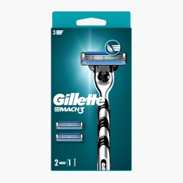 Aparat de ras Mach 3, 1 mâner + 2 rezerve