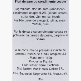 Măslinescu - Flori de sare cu condimente coapte 110g