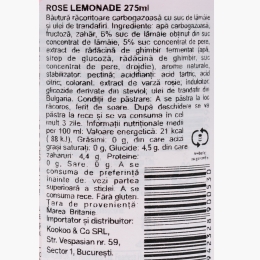 Băutură carbogazoasă Rose Limonade 275ml