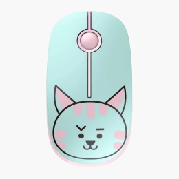Mouse wireless cu model pisică, 2.4Ghz + nano receiver