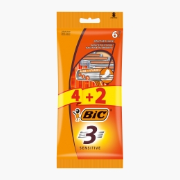 Aparat de ras Sensitive 3 lame, 4+2  buc