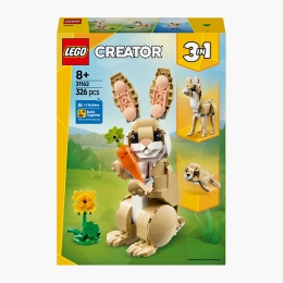 Iepuraș drăgălaș, 31162 Creator 3 în 1, 326 piese, +8 ani