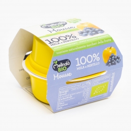 Mousse de mere și coacăze eco (2x100g) 200g