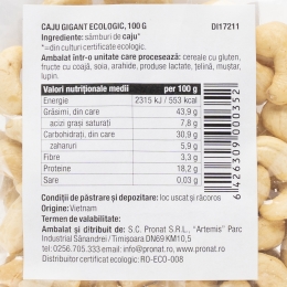 Caju gigant ecologic 100g