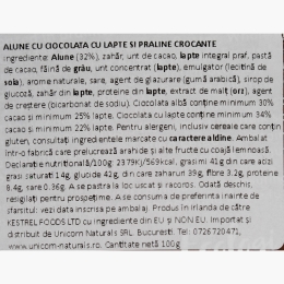 Alune de pădure cu ciocolată cu lapte și praline crocante 100g