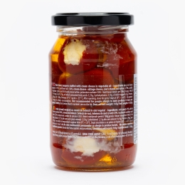 Ardei picanți umpluți cu cremă de brânză, în ulei vegetal 235g