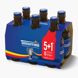 Bere blondă sticlă 6x330ml (5+1)