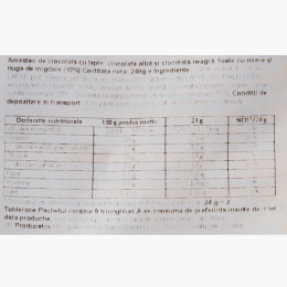 Mix ciocolată cu miere și nuga cu migdale 248g