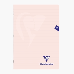 Caiet dictando capsat A4, 48 file, peach pastel, Clairefontaine Mymesys