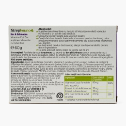 Strepimuno cu soc și echinacea, fără zahăr, 24 pastile