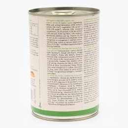 Hrană eco umedă pentru câini, 400g, cu orez, morcov, curcan și mere