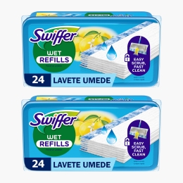 Rezerve lavete umede pentru pardoseală Sweeper Lemon 48 buc