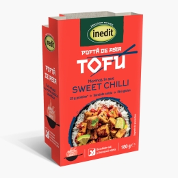 ​Tofu marinat în sos sweet chilli 180g