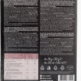 Cornet negru cu înghețată cu aromă de ciocolată 4x78g