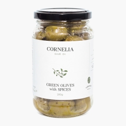 Măsline verzi cu mirodenii 180g