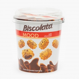 Biscuiți umpluți cu cremă de ciocolată 115g