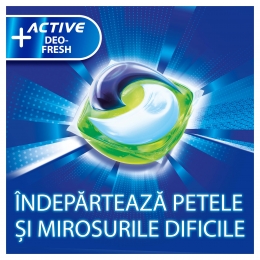 Detergent de rufe capsule All in One Pods +Active, 54 spălări