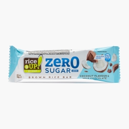 Baton de orez brun cu nucă de cocos, fără zahăr 18g