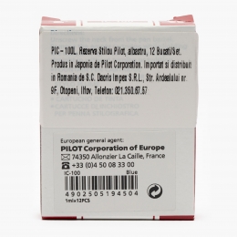 Rezerve pentru stilou, 12buc/set, albastru