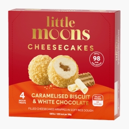 Mochi cheesecake cu biscuiți caramelizați și ciocolată albă 120g