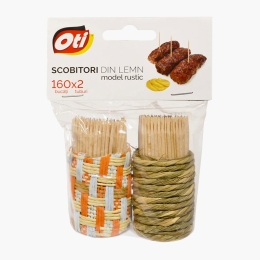 Scobitori 65 mm în tub decorativ rustic, diverse modele