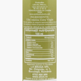 Ulei de măsline extravirgin nefiltrat 750ml