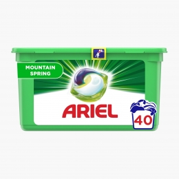 Detergent de rufe capsule All in One Pods Mountain Spring, 40 spălări