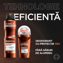 Antiperspirant spray pentru bărbați, fără alcool, Barber Club,150 ml