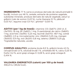 Hrană umedă completă pentru pisici adulte Hairball Control, cu pui în sos, 80g