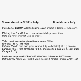 Somon afumat superior de Scoția 140g