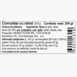 Cornulețe cu rahat 200g