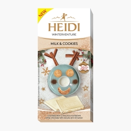 Ciocolată albă cu biscuiți și scorțișoară 90g