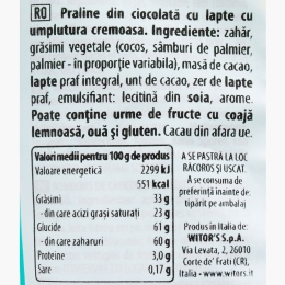 Mini ouă din ciocolată cu lapte și umplutură cremoasă, 115g