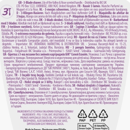 Aparat de ras pentru femei Soleil Escape Summer Blossom, 3 lame, 3 buc