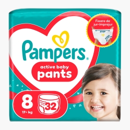 Scutece chiloțel Active Baby Pants Jumbo Pack mărimea 8, 17kg+, 32 buc