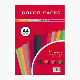 Hârtie colorată A4, 80g/mp, 10 culori, 50 coli