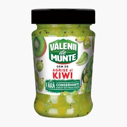 Gem de agrișe și kiwi 280g