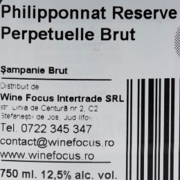 Șampanie Reserve Brut, 12.5%, 0.75l