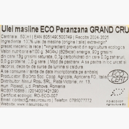 Ulei de măsline extravirgin eco Grand Cru Peranzana 500ml