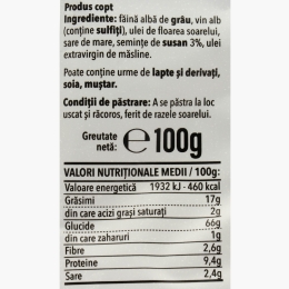 Covrigei fragezi cu semințe de susan, 100g