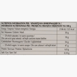 Ciocolată neagră cu bucăți de napolitană Excellence, 100g